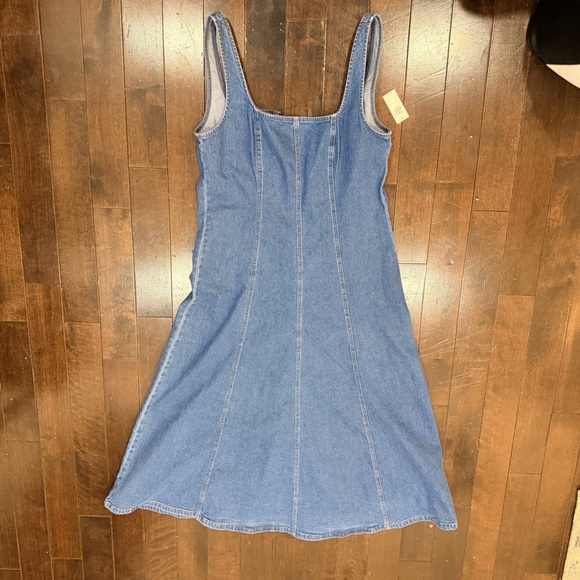 Old navy Fit & Flare Sleeveless Denim Midi Dress size M - Picture 3 of 9